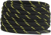 GRAH SANGRAH® (2 Pair) Shoelaces for Hiking Shoes, Outdoor Walking Sneakers, Outdoor Hiking, Climbing, Basketball, Work Boot, Running , Sport Shoes - 120 cm, Black Yellow